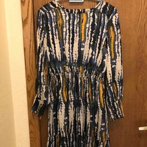 Blue Patterned Dress